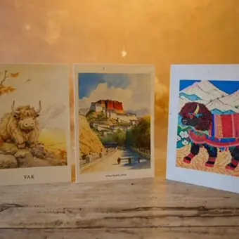 Colorful Creature card 