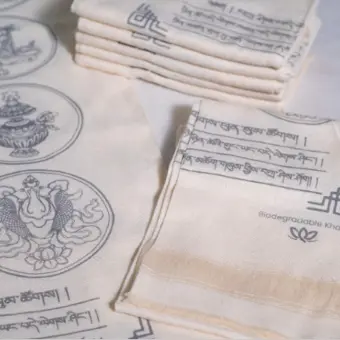 Grey bio-degradable khada 