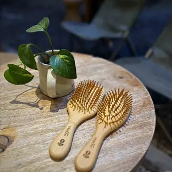 Bamboo hair brush