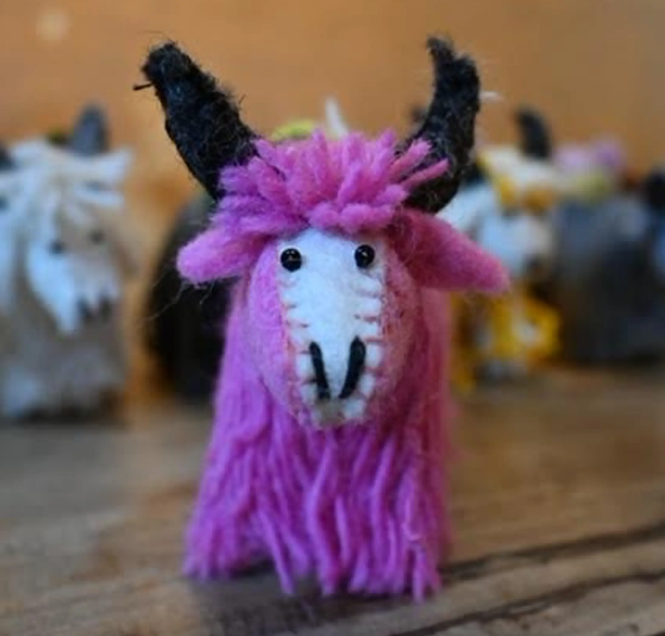 Felted Yak Wool Doll