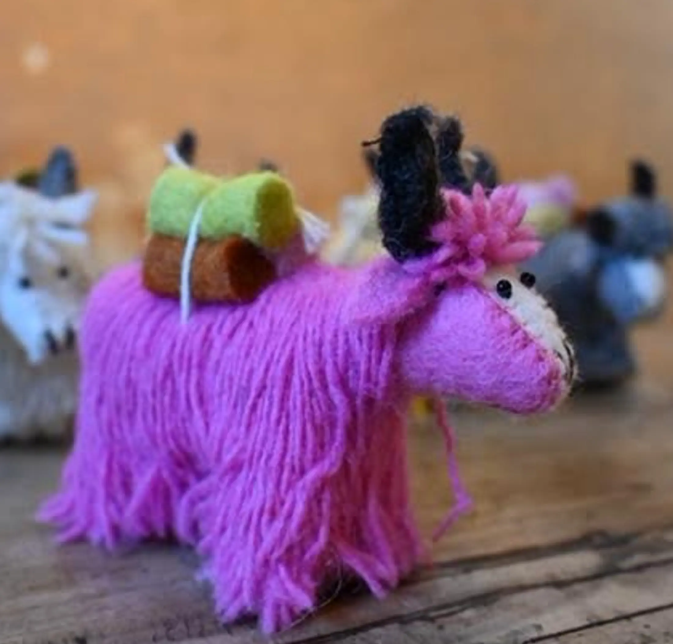 Felted Yak Wool Doll