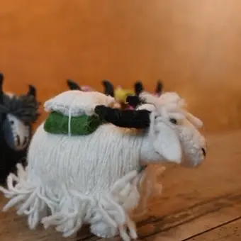 Felted Yak Wool Doll